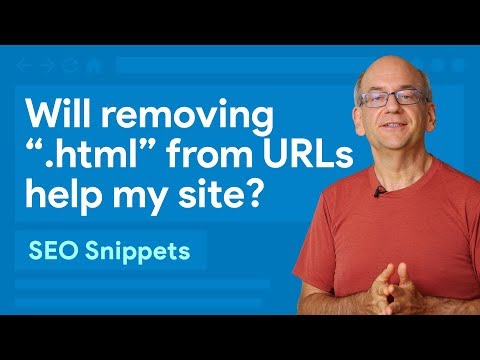 Will taking away “.html” from my URLs aid my blueprint? – SEO Snippets