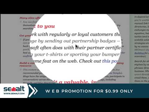 SEOmoz Inexperienced persons Handbook to SEO – Phase 7d – Hyperlink Constructing Strategies – Semalt