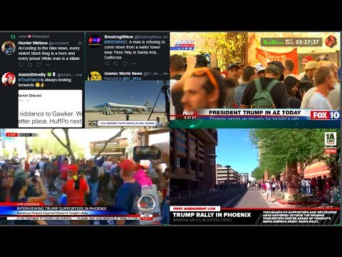 Phoenix Arizona Trump Rally Skedaddle Mix #TrumpRally #Inform #Phoenix