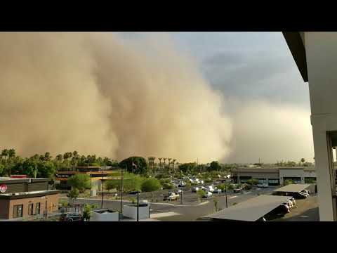 August 2018 Mud Storm Wall Phoenix AZ