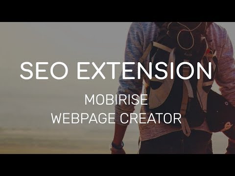 Mobirise Webpage Creator | SEO and marketing Extension