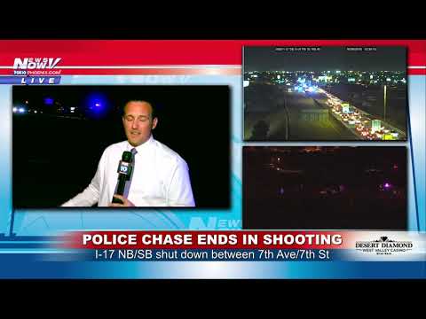 FREEWAY SHUTDOWN: Police subject closes I-17 in Phoenix, Arizona (FNN)