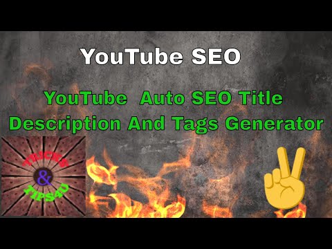 YouTube web page positioning: YouTube Description Heed And Title  Generator |YouTube Search Engine Optimization