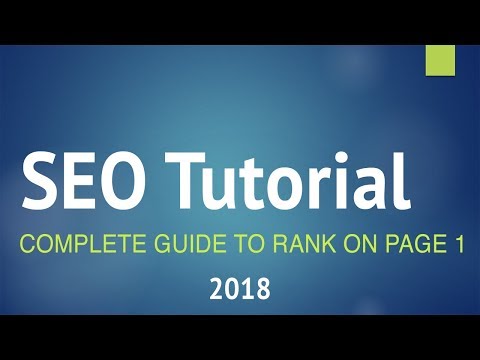 SEO Tutorial for Learners – Step by Step Files 2018! (+YOAST SEO)